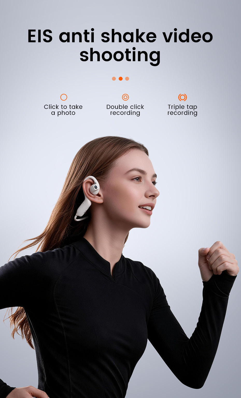 AI Camera Headphones | Smart Bluetooth Open Ear Earbuds with 8MP POV Camera, 1080P Video Recording, AI Translation, Voice Assistant, EIS Stabilization & Hands-Free Wearable Technology