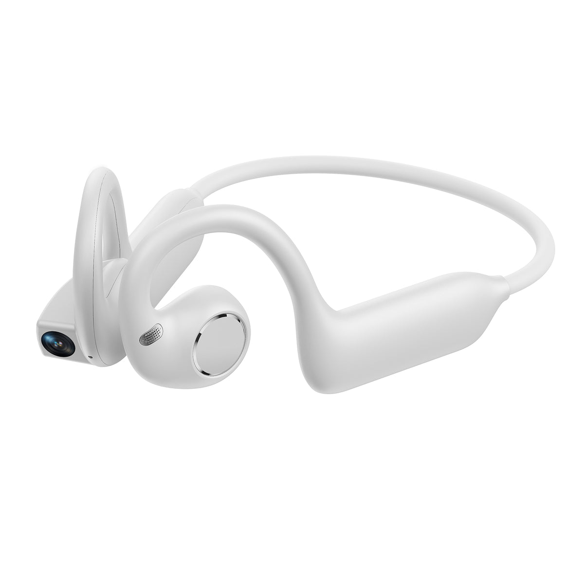Ridglo AI Camera Headphones with 8MP POV Camera, 1080P Video & Bluetooth Open-Ear Audio